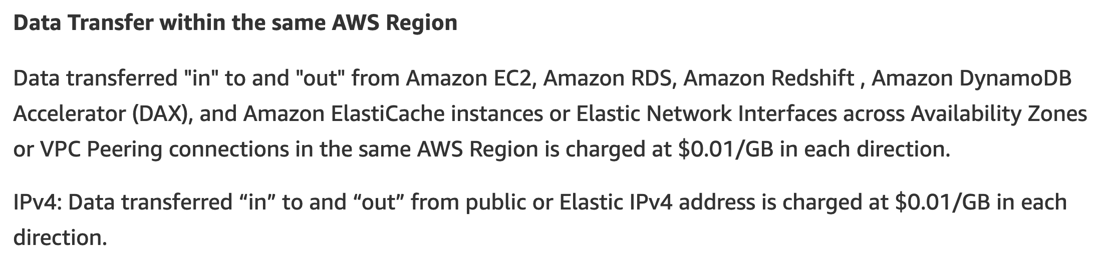 Ingress egress price